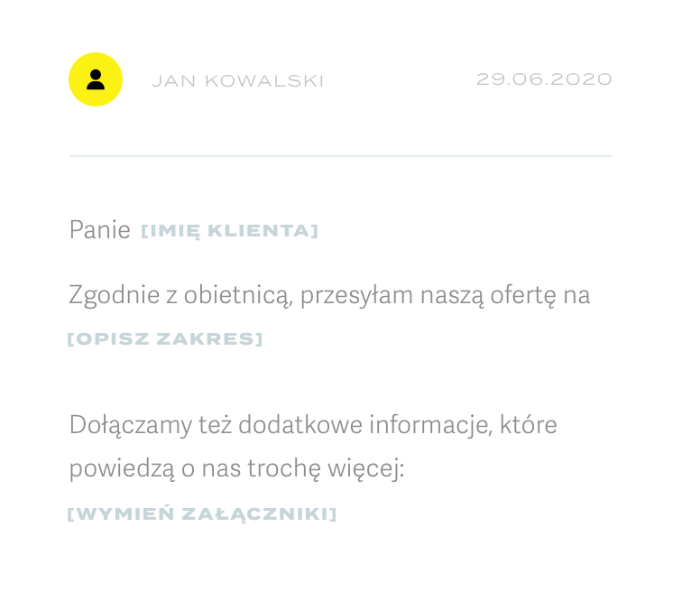 Szablony wiadomości